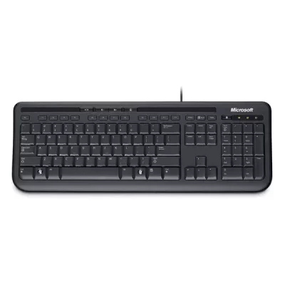 TECLADO MICROSOFT WIRED 600 PRETO